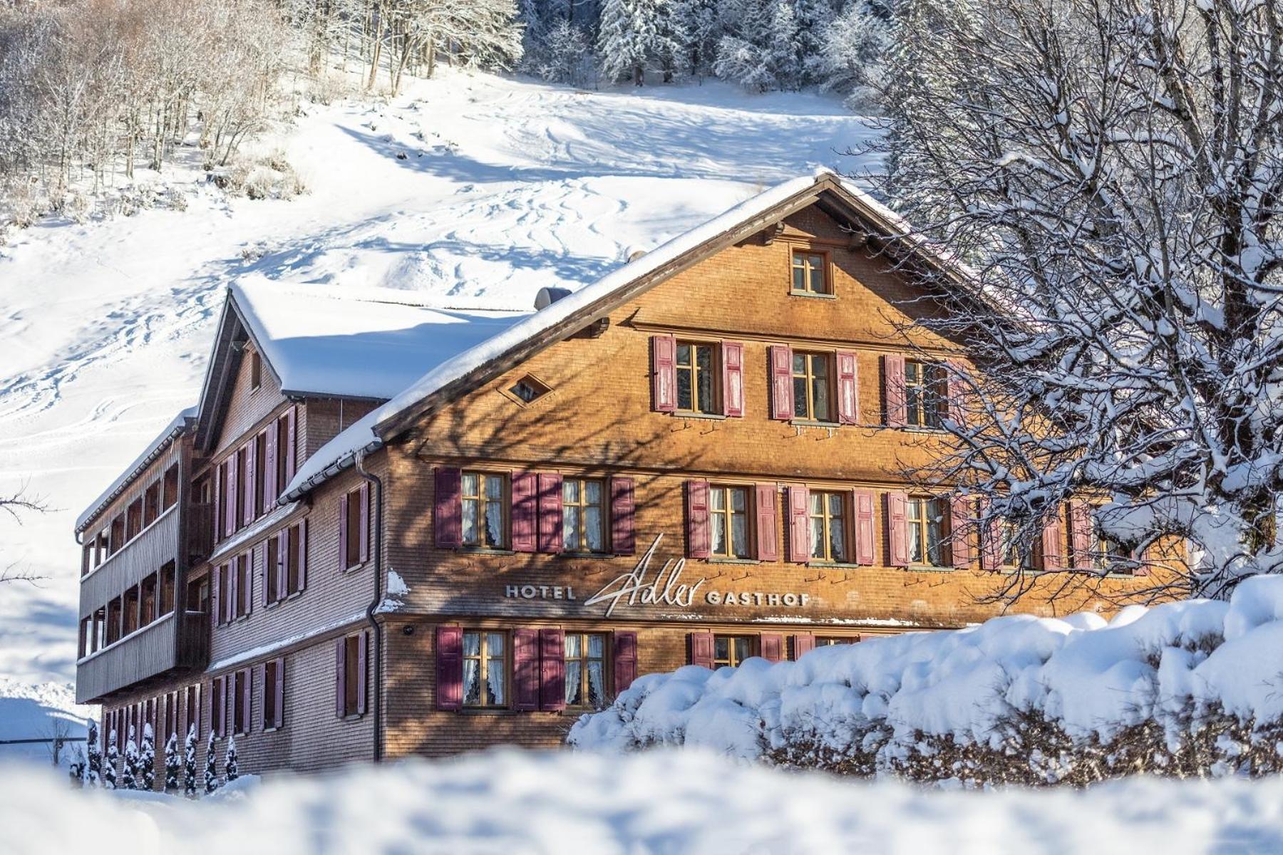 Hotel Gasthof Adler Schoppernau Kültér fotó